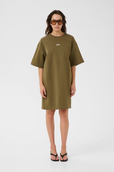 Jerseykleid Oversize fit olive - Image 1