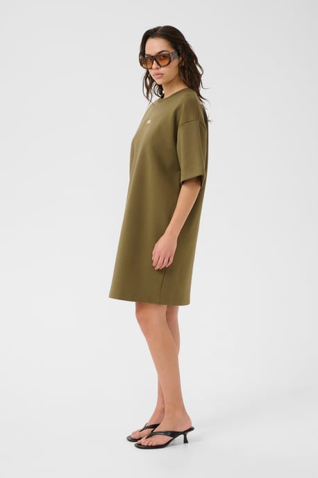 Jerseykleid Oversize fit olive - Image 2