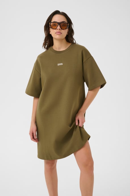 Jerseykleid Oversize fit olive - Image 4