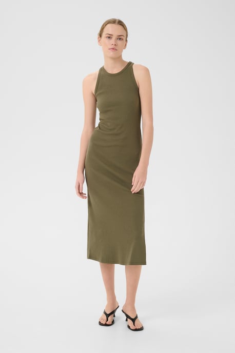Kleid Slim fit olive - Image 4