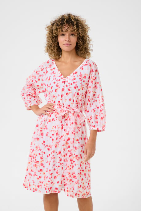 Kleid A-shape pink white - Image 3
