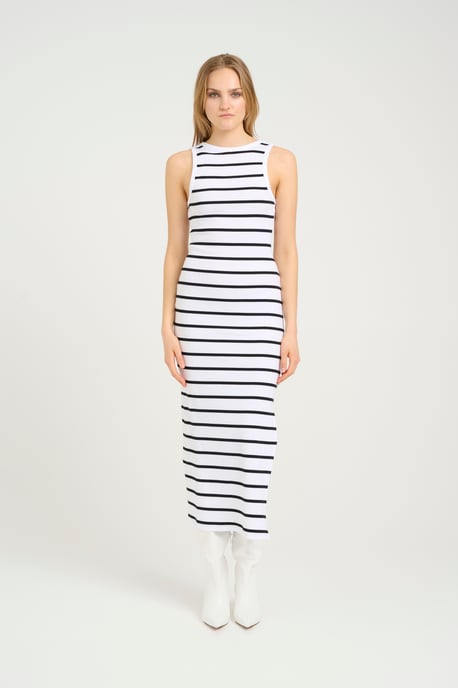Kleid Slim fit white black - Image 1