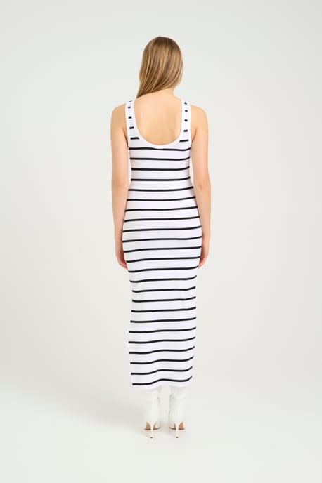 Kleid Slim fit white black - Image 4