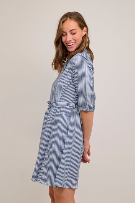Kleid Feminine blue white - Image 4