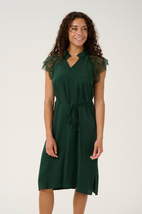 Kleid gerade geschnitten dark green - Image 3