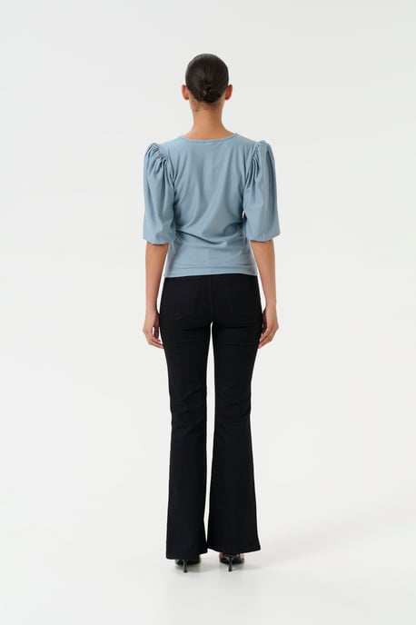 Kurzarm-Bluse Slim fit - Image 3