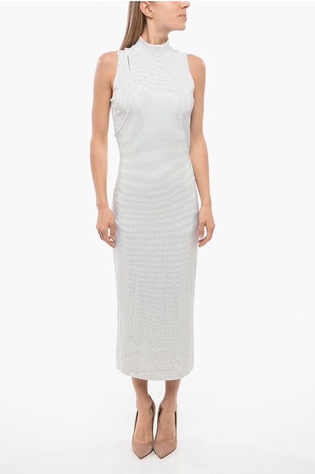 Strassbesetztes Minikleid in Grau - Image 1