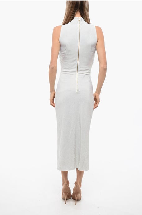 Strassbesetztes Minikleid in Grau - Image 2