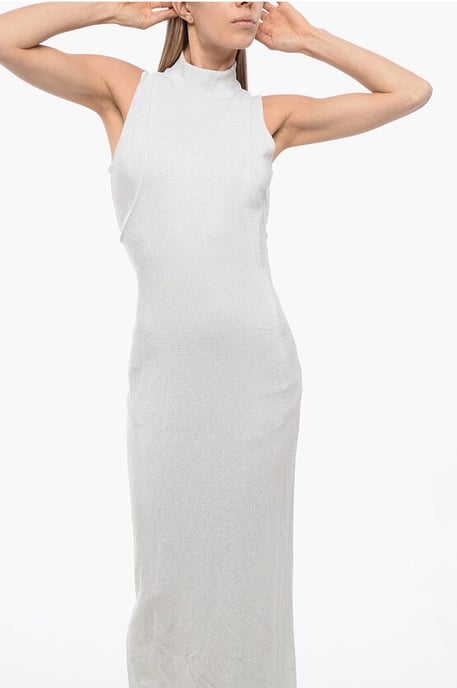 Strassbesetztes Minikleid in Grau - Image 4
