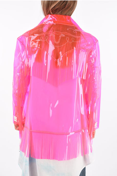Fransen-PVC-Westernjacke in Pink - Image 2