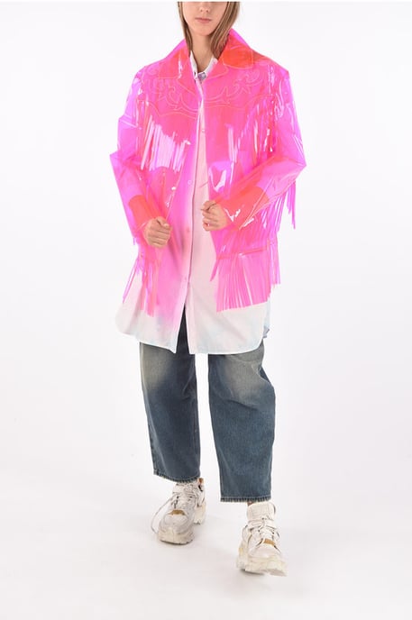 Fransen-PVC-Westernjacke in Pink - Image 4