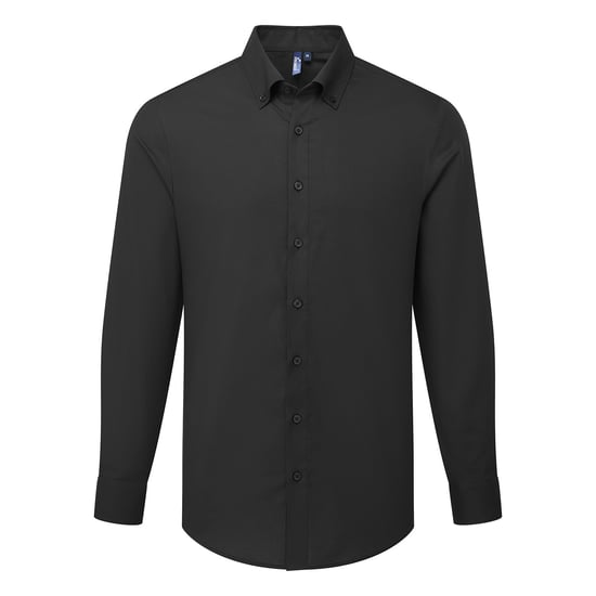 Premier - "Supreme" Formelles Hemd für Herren Langärmlig (Schwarz) - Image 1