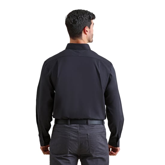Premier - "Supreme" Formelles Hemd für Herren Langärmlig (Schwarz) - Image 2