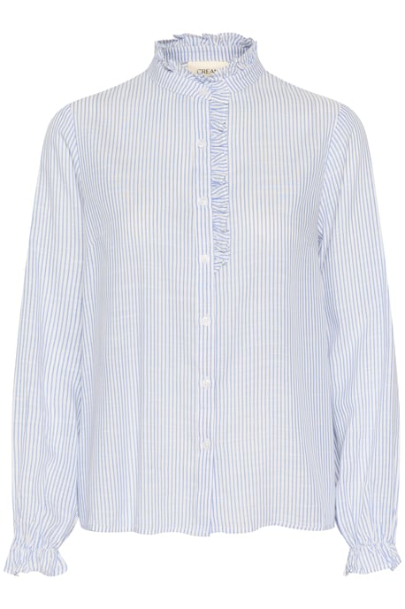 Langarm - Hemd Regular fit blue white - Image 4