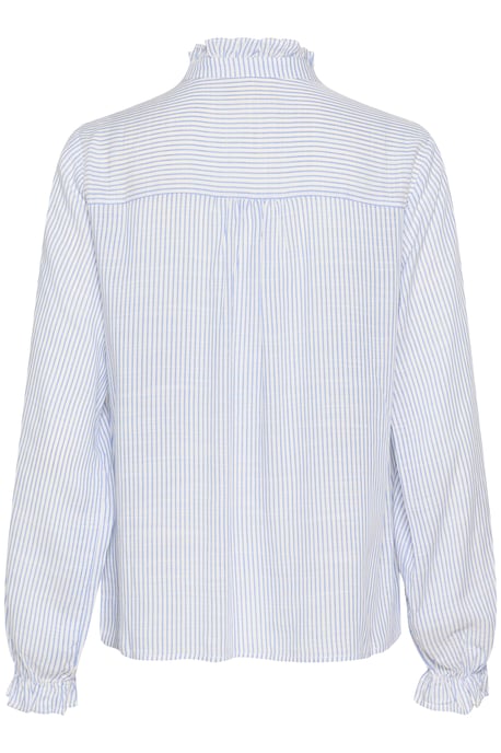 Langarm - Hemd Regular fit blue white - Image 5