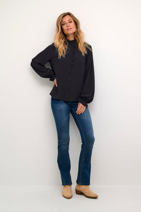Langarm - Hemd Straight fit black - Image 2