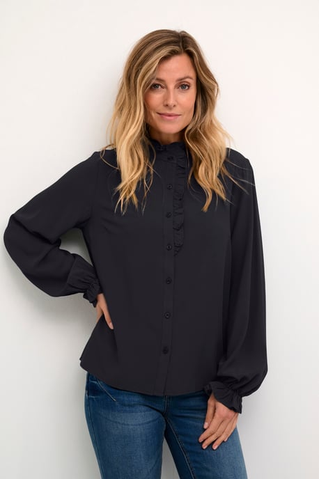 Langarm - Hemd Straight fit black - Image 3