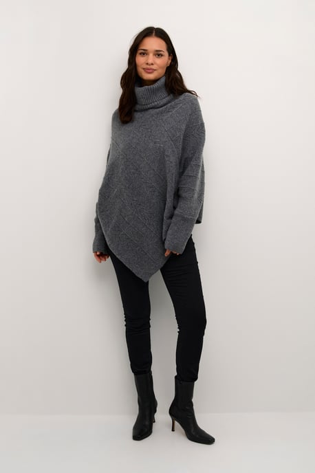 Poncho Loose fit melange - Image 1