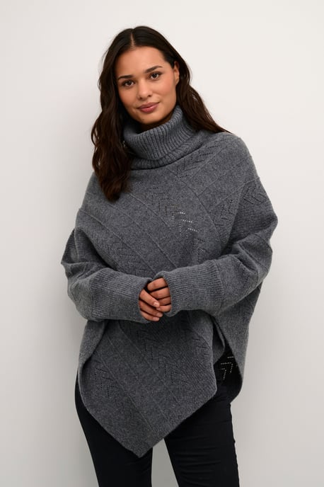 Poncho Loose fit melange - Image 2