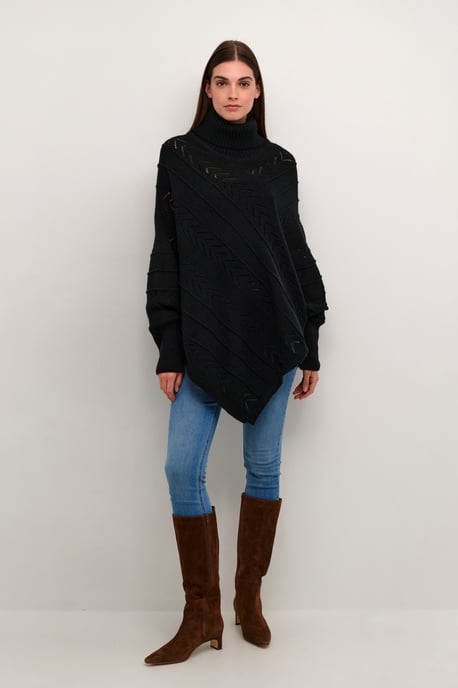 Poncho Loose fit black - Image 1