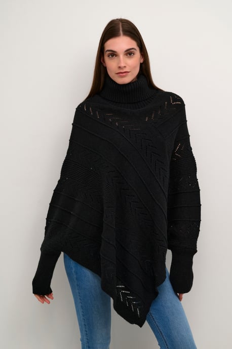 Poncho Loose fit black - Image 2