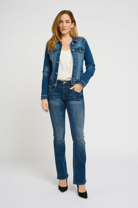 Denimjacke mit femininer Silhouette blue - Image 2