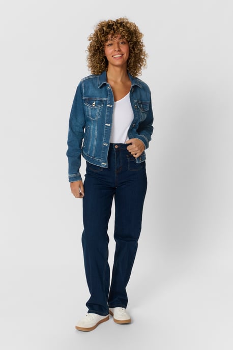 Denimjacke mit femininer Silhouette blue - Image 3
