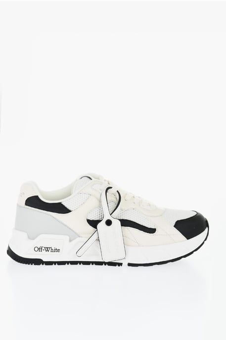 Low-Top KICK OFF Sneaker mit Wildlederdetails in Weiß - Image 3