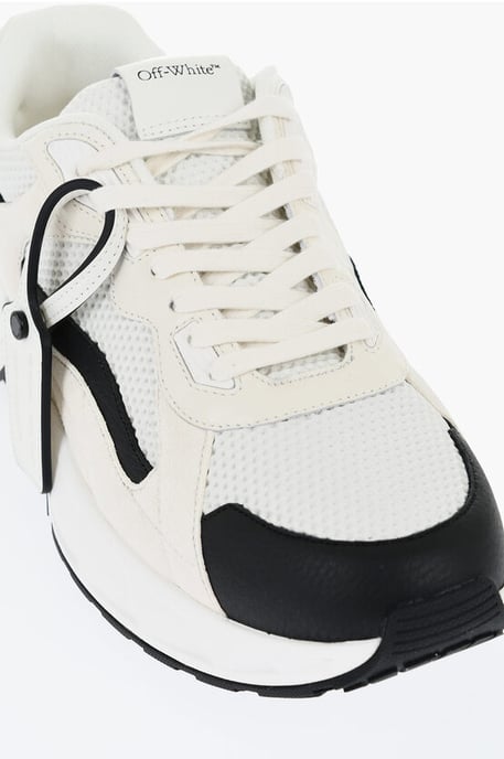 Low-Top KICK OFF Sneaker mit Wildlederdetails in Weiß - Image 4