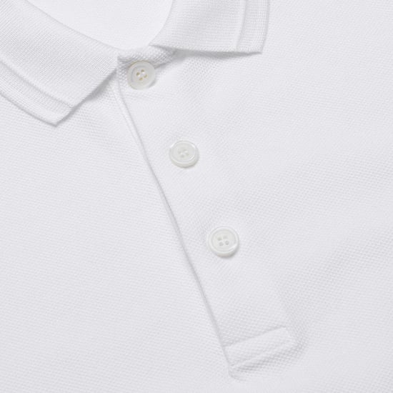 Weißes Poloshirt mit Burberry-Monogrammstickerei - Image 2