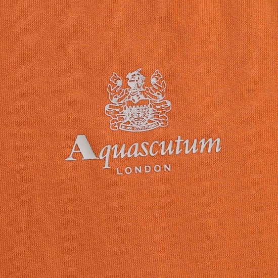 Aquascutum Active - Oranges Sweatshirt mit kleinem Logo - Image 3