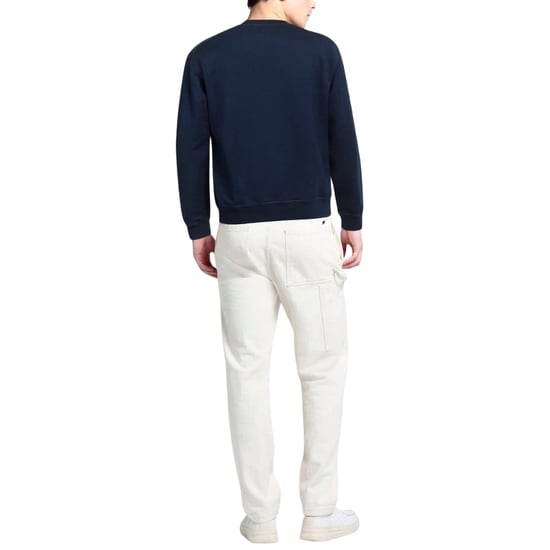 Dsquared2 - Marineblaues Sweatshirt mit auffälligem Ahornblatt-Logo - Image 3