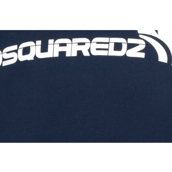 Dsquared2 - Marineblaues Sweatshirt mit auffälligem Ahornblatt-Logo - Image 4