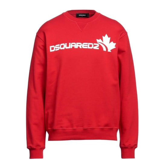 Dsquared2 - Rotes Sweatshirt mit auffälligem Ahornblatt-Logo - Image 1