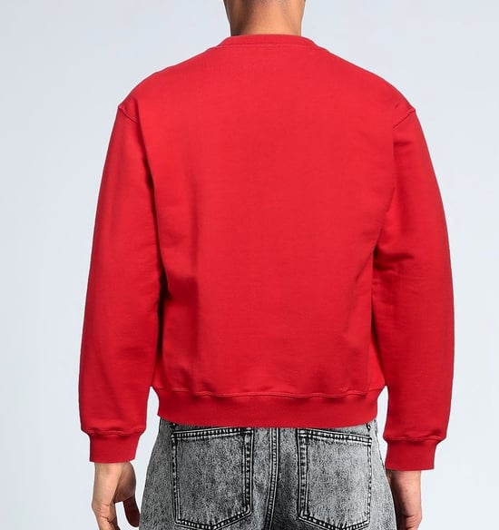 Dsquared2 - Rotes Sweatshirt mit auffälligem Ahornblatt-Logo - Image 3
