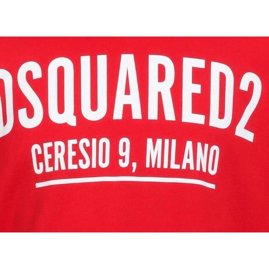 Dsquared2 - Rotes Sweatshirt mit Rundhalsausschnitt und Ceresio-Logo - Image 4