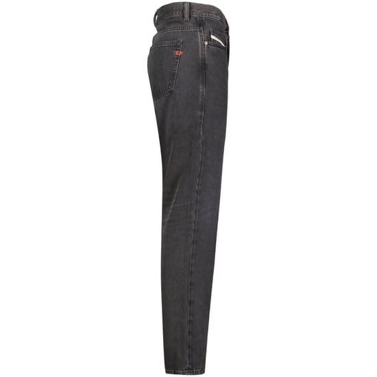 Diesel D-Viker Jeans in normaler Passform in Schwarz - Image 5