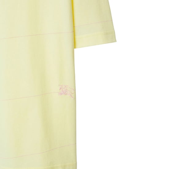 Burberry - Gestreiftes T-Shirt in Sorbetgelb - Image 3
