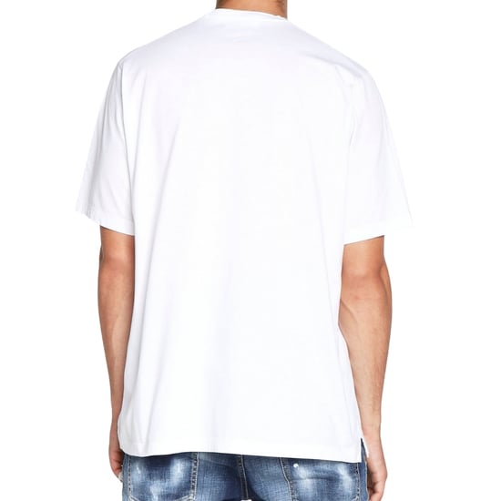Dsquared2 - Weißes T-Shirt mit Ahornblatt vorne - Image 2
