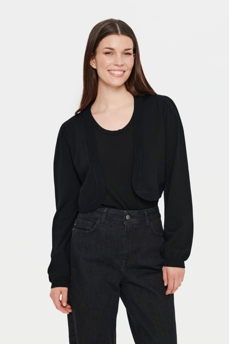 Strickjacke Gerade Passform black - Image 5
