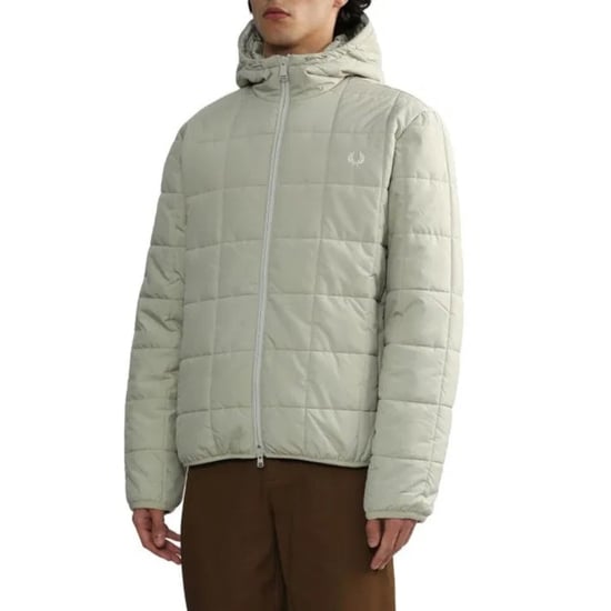 Fred Perry - Isolierte Jacke in hellem Austernweiß mit Gitterdetail - Image 3