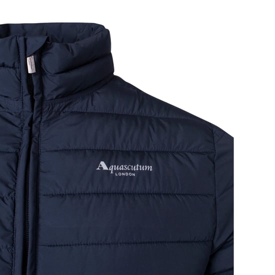 Aquascutum Active 100GR Mock Neck Marineblaue Jacke - Image 3