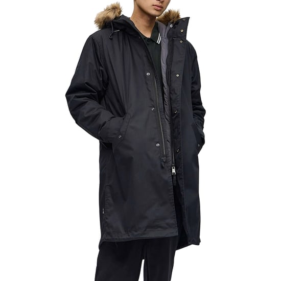 Fred Perry - 2-in-1-Parkajacke mit Reißverschluss in Schwarz - Image 5