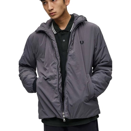 Fred Perry - 2-in-1-Parkajacke mit Reißverschluss in Schwarz - Image 6