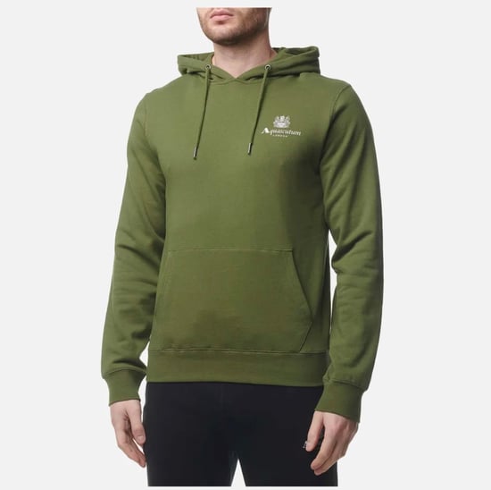 Aquascutum Active - Grüner Kapuzenpullover mit großem Logo - Image 3