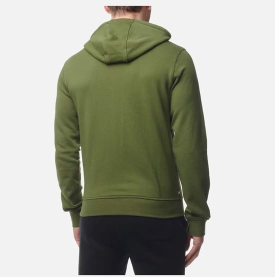 Aquascutum Active - Grüner Kapuzenpullover mit großem Logo - Image 4
