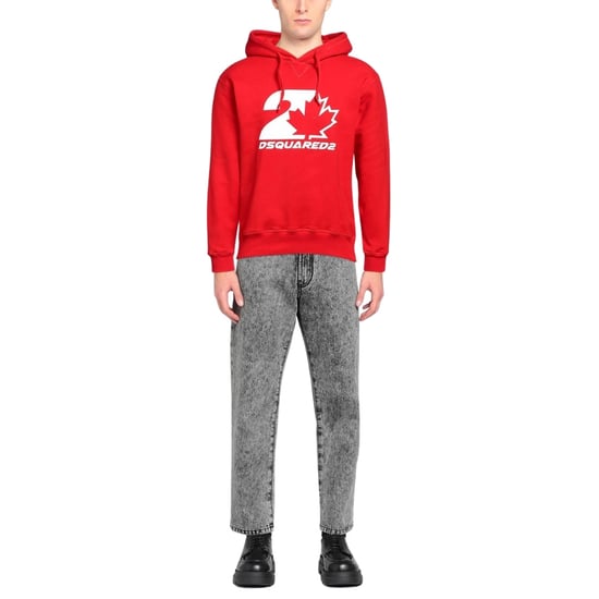 Dsquared2 - Cool Fit - Kapuzenpullover in Ahornblatt-Rot - Image 2