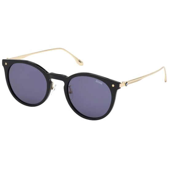 BMW Sonnenbrille mit glänzendem schwarzen Rahmen und blauen Gläsern - Image 2