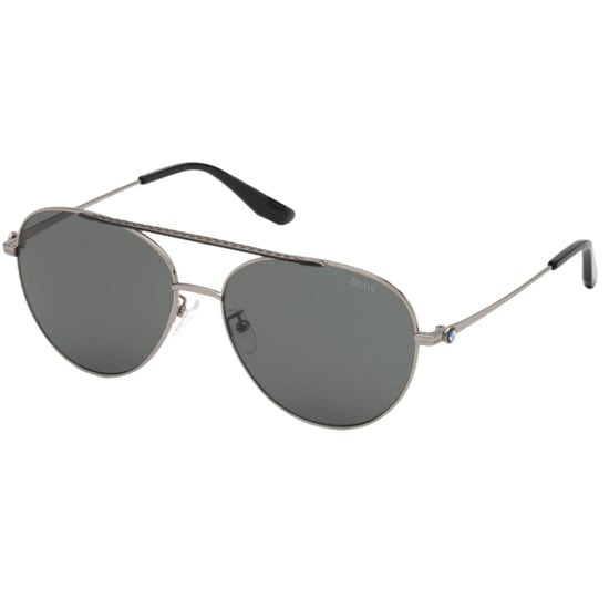 BMW Sonnenbrille mit Rahmen in glänzendem hellem Ruthenium und polarisierten Gläsern - Image 1