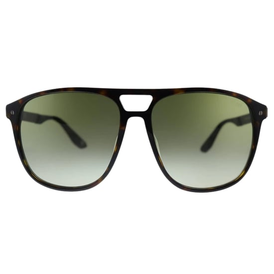 BMW Sonnenbrille mit Rahmen in dunklem Havannabraun und Verlaufsglas in Grün - Image 1